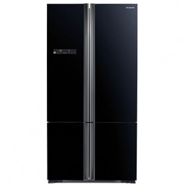 Hitachi R-WB730PND5 - GBK-FBF Inverter Refrigerator 650 L Glass Black - French Bottom Freezer (Side by Side 4 Door)