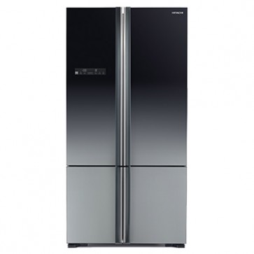Hitachi R-WB800PND5 - XGR-FBF Inverter Refrigerator 700 L Glass Grey - French Bottom Freezer (Side by Side 4 Door)