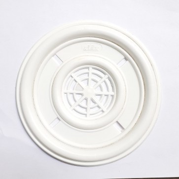 Arcos Electrical Round Plastic PVC Wall Plug Sheet 4 inch (Pack of 5) White