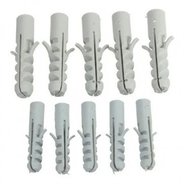 Arcos Plastic Wall Plug Gitti for fixing Screws 25mm (Pack of 50) White