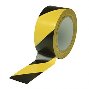 Super Black & Yellow Zebra Floor Marking Tape (48mm x 25 meter)