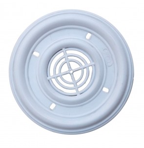 Arcos Electrical Round Shape Plastic PVC Wall Plug Sheet 4 inch (Pack of 5) White
