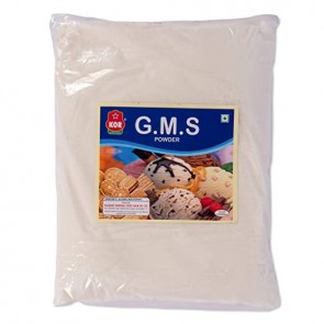 KOR GMS Powder 800g (Glycerol Monostearate) Instant Premixes for Cake & Ice Creams to make Soft, Smooth & Creamy