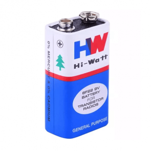Hi-Watt 6F22M 9 Volt Multimeter Battery (Pack of 5) 