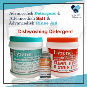 Lyzene Dishwasher Detergent, Salt & Rinse Aid