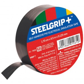 Pidilite Steelgrip Self Adhesive PVC Electrical Insulation Tape 6.5M (Pack of 10)