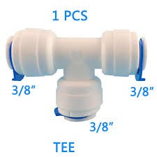RO Tee Connector 3/8 x 3/8 x 3/8 inch (Pack of 6)